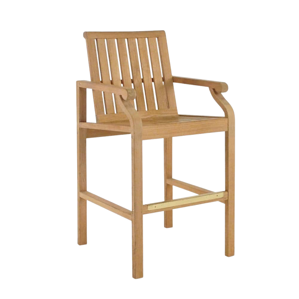 Capri Counter Stool Capri Teak Arm Bar Stool Design Warehouse NZ