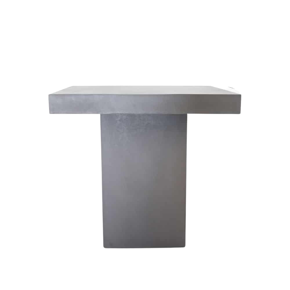Raw Concrete Counter Height Table