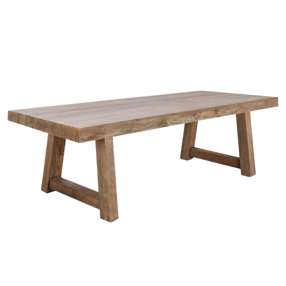 Hunter Reclaimed Teak Dining Table Outdoor Tables NZ