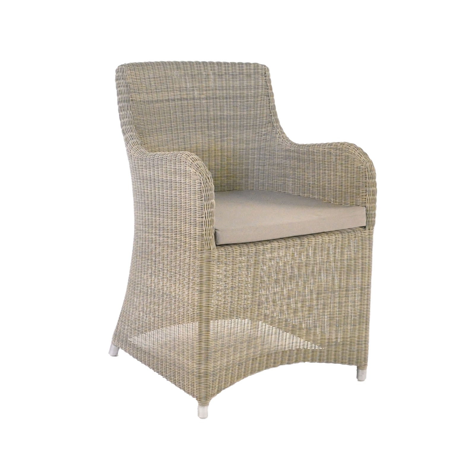 Design Warehouse - 124411 - Moni Wicker Dining Chair  - Stonewash