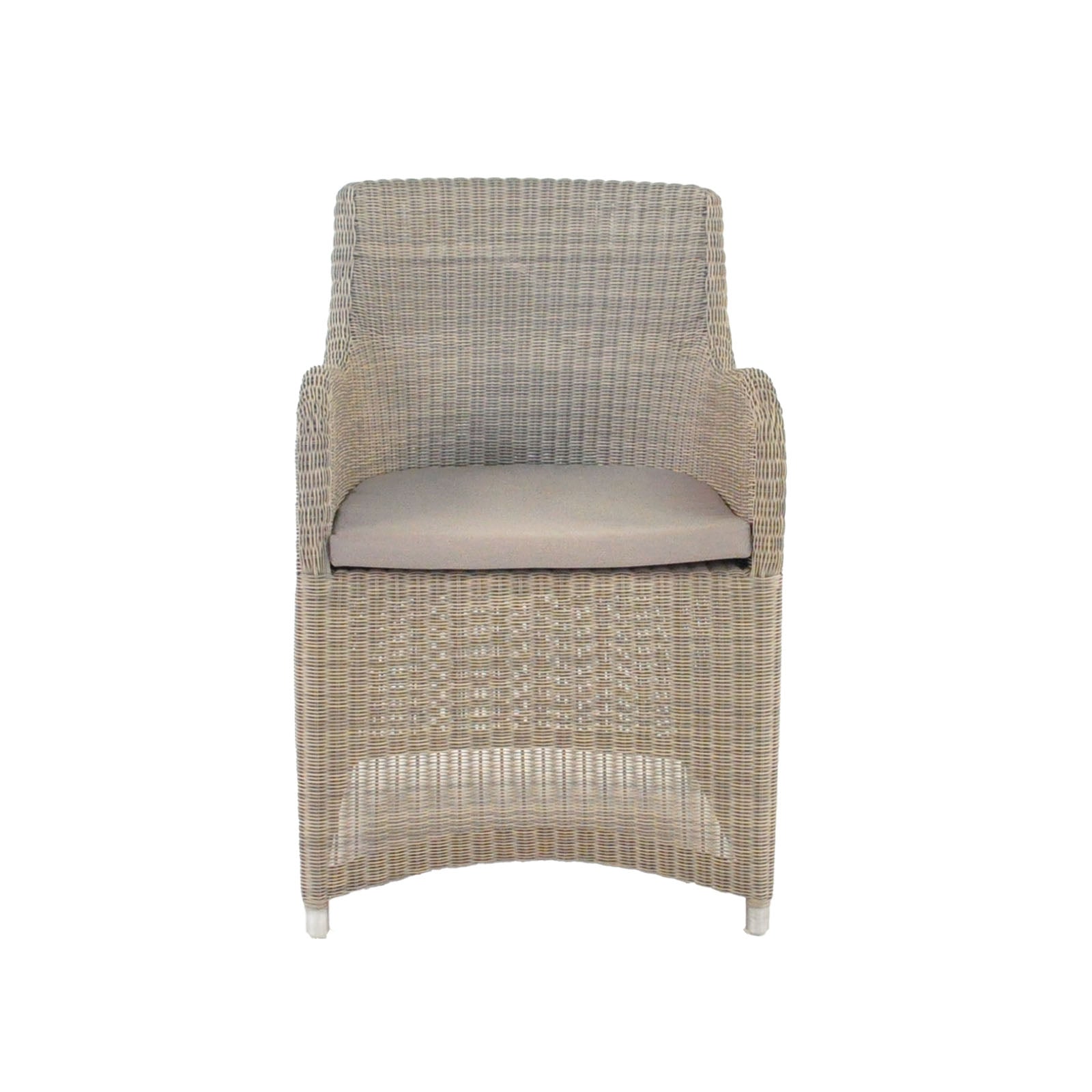 Design Warehouse - 124411 - Moni Wicker Dining Chair  - Stonewash