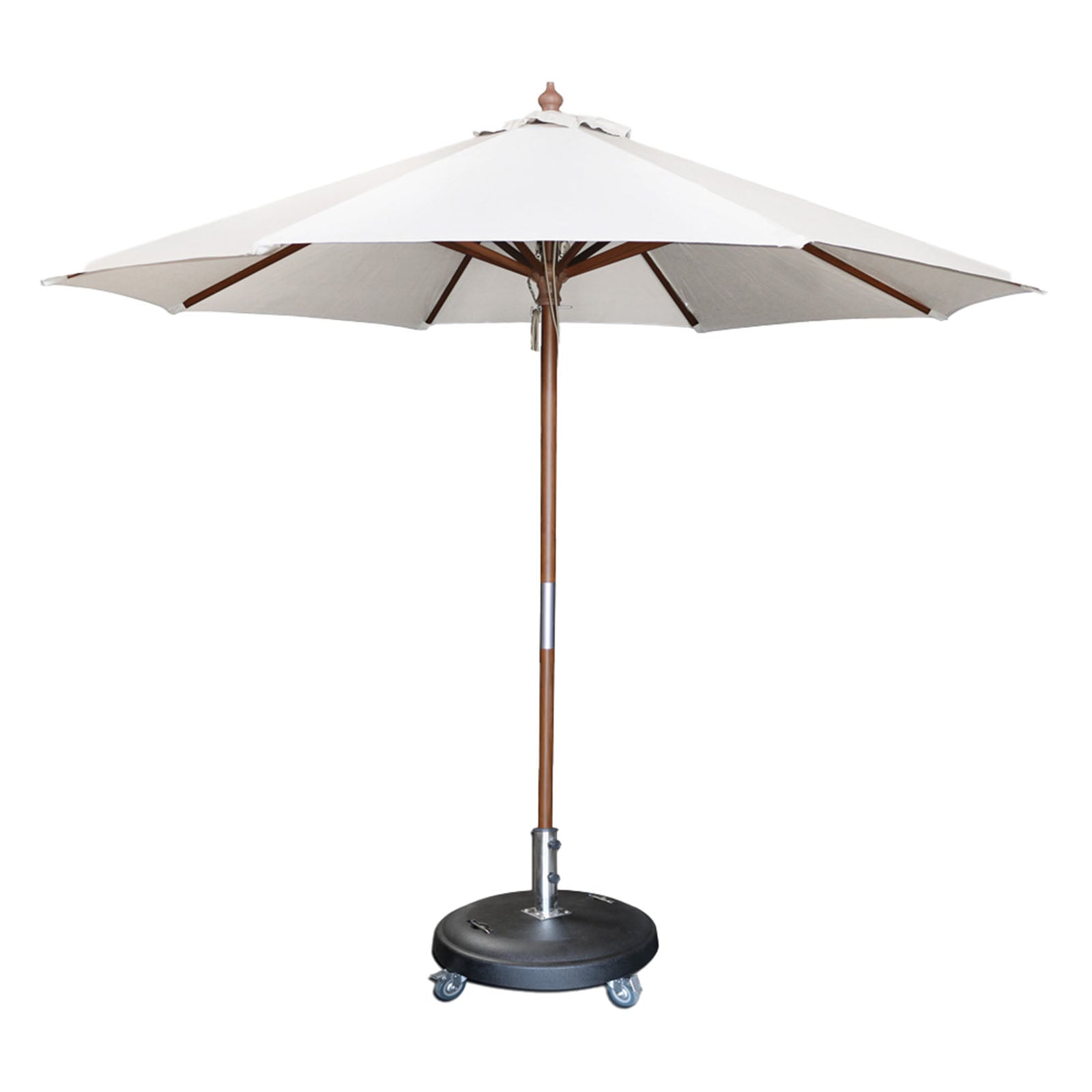Design Warehouse Dixon Sunbrella Round Market Umbrella White 126322 126352 126349 126323