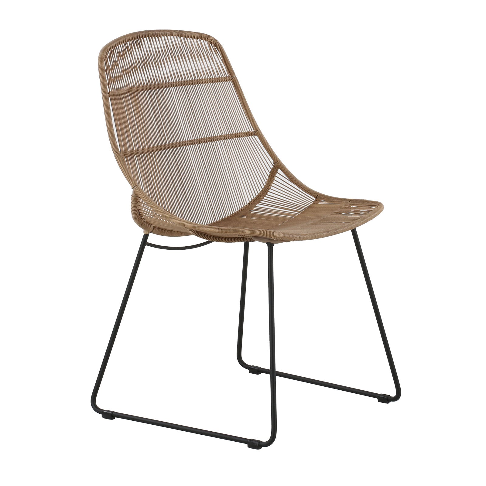 Design Warehouse - 127938 - Oliver Outdoor Wicker Dining Side Chair  - Natural