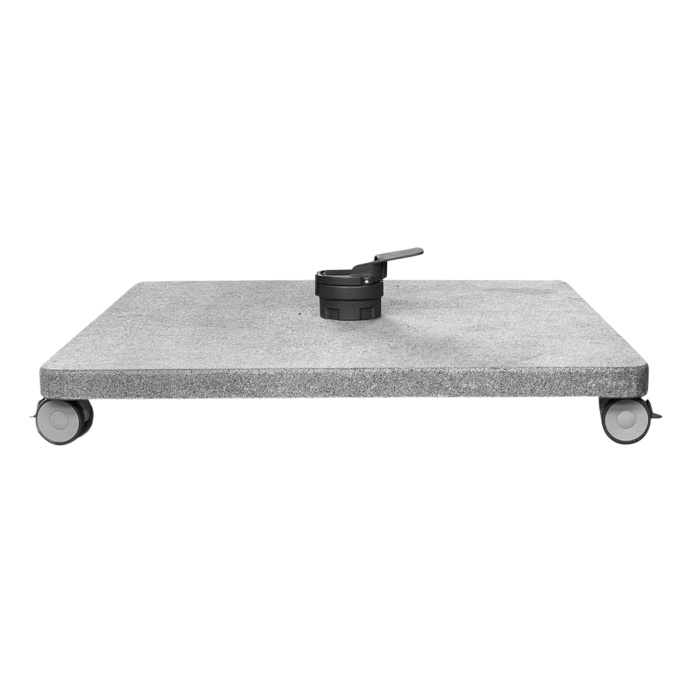 Design Warehouse - 127655 - Antego Cantilever Umbrella Stand 125kg (Silk Grey Anciento)  - Silk Grey Anciento cc