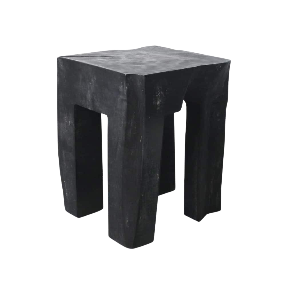 Design Warehouse - 126985 - Banzi Teak Root Accent Table  - Black cc