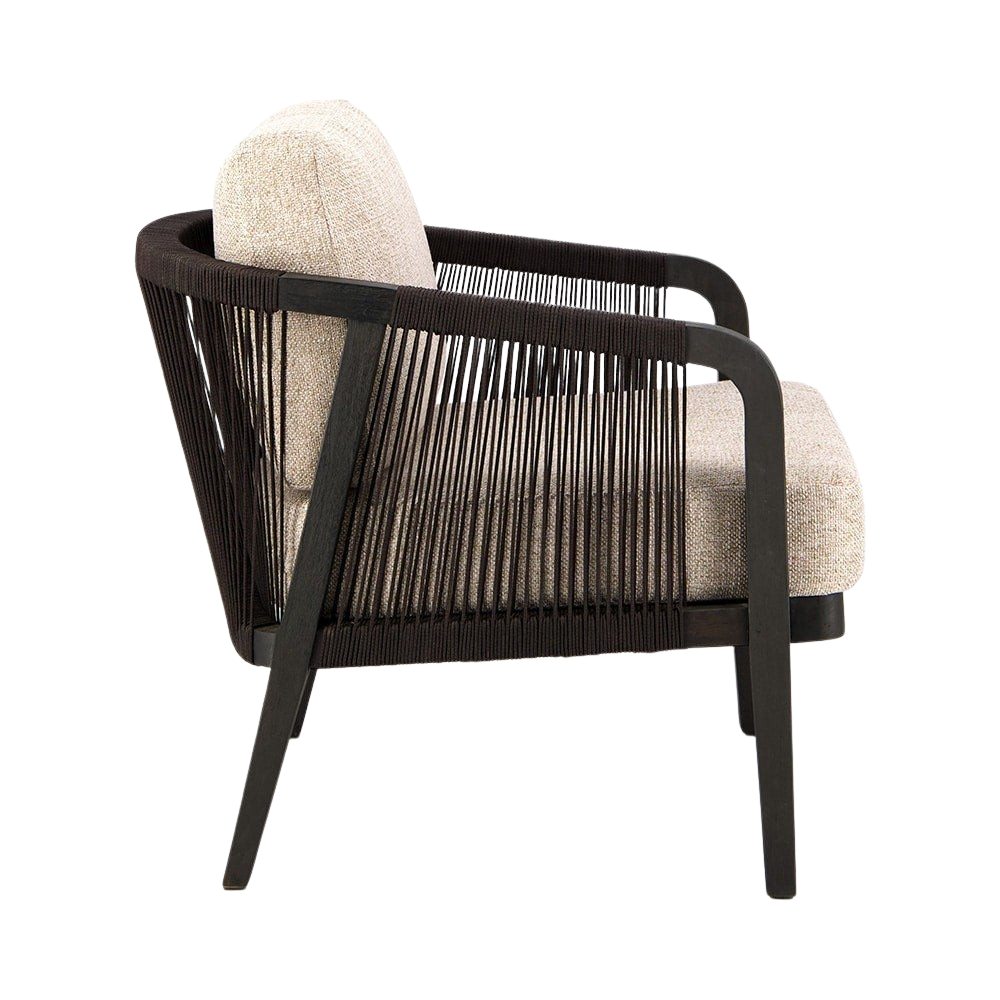 Design Warehouse - 127399 - Brentwood Outdoor Relaxing Chair (Black)  - Espresso cc cc
