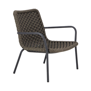 Design Warehouse - 127556 - Dennis Outdoor Relaxing Chair (Charcoal)  - Charcoal cc