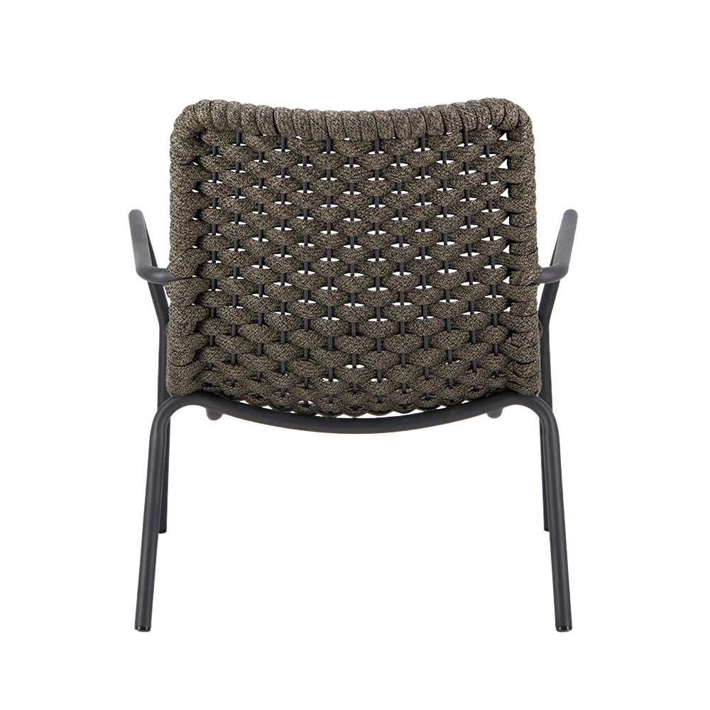 Design Warehouse - 127556 - Dennis Outdoor Relaxing Chair (Charcoal)  - Charcoal cc