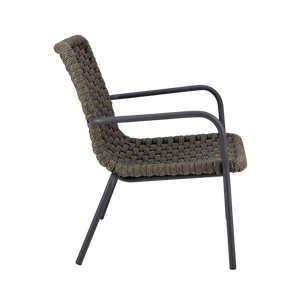 Design Warehouse - 127556 - Dennis Outdoor Relaxing Chair (Charcoal)  - Charcoal cc