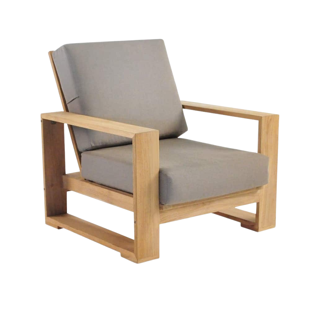 Design Warehouse - Havana Teak Outdoor Club Chair 42279745585451- cc