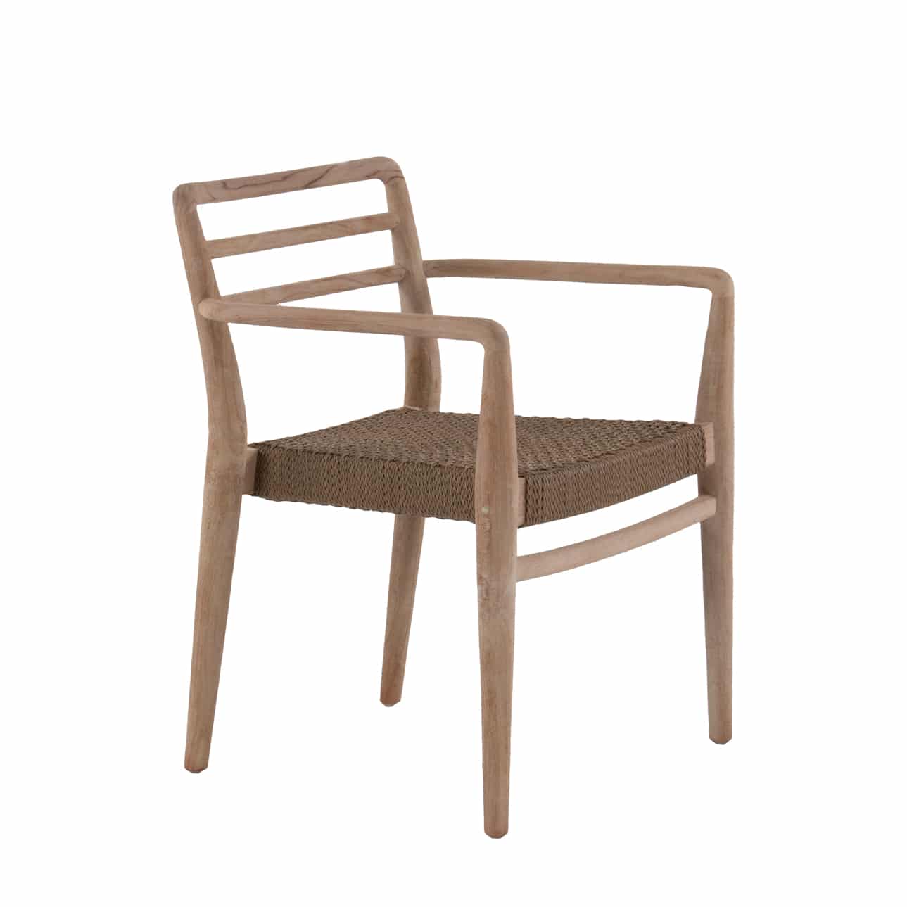 Joan Wicker and Teak Stackable Dining Armchair | Outdoor Chairs