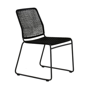 Design Warehouse - 127785 - Kline Outdoor Rope and Aluminium Dining Side Chair (Lava)  - Lava