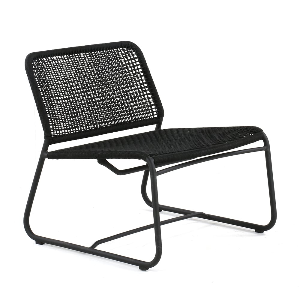 Design Warehouse - 127786 - Kline Outdoor Rope and Aluminium Relaxing Chair (Lava)  - Lava