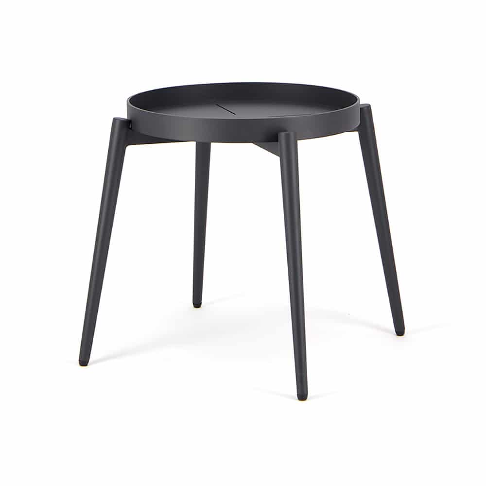 Moon Outdoor Side Table with Removable Tray