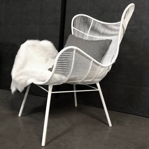 Design Warehouse - 127027 - Nairobi Wing Relaxing Chair  - White