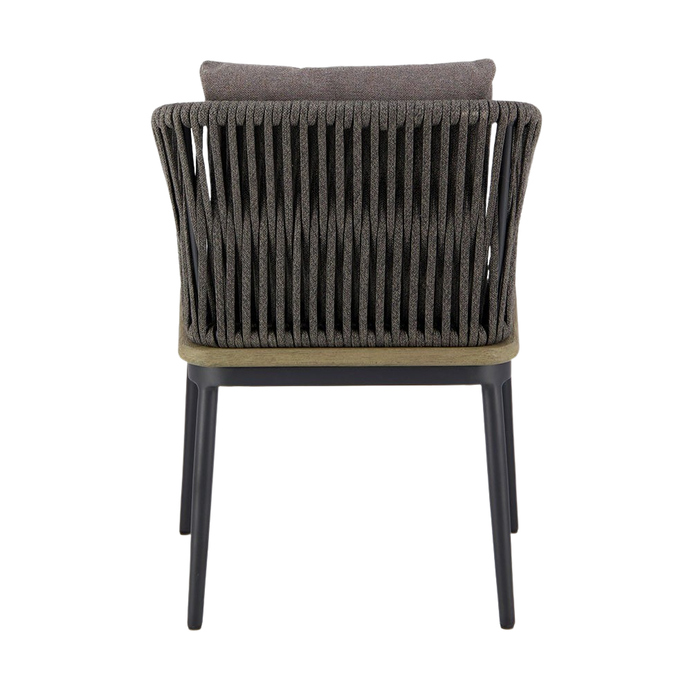 Design Warehouse - 126774 - Oasis Outdoor Dining Chair (Blend Coal)  - Blend Coal cc