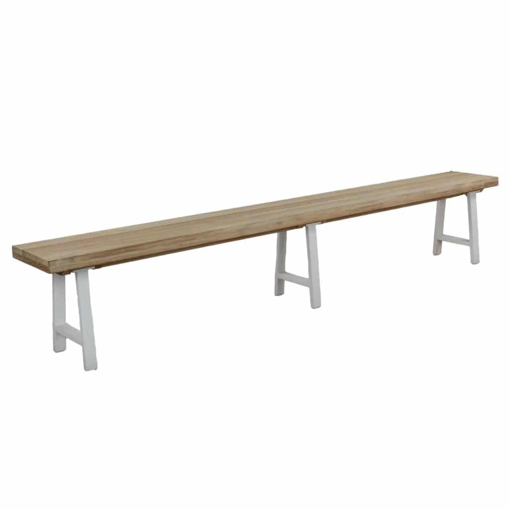 Design Warehouse Santa Fe Teak and Aluminium Outdoor Bench 127506