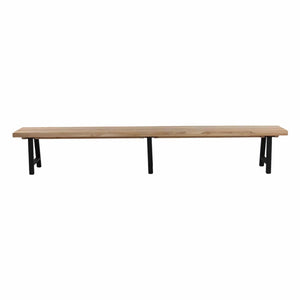 Design Warehouse Santa Fe Teak and Aluminium Outdoor Bench 127507