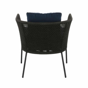 Design Warehouse - 127591 - Scottie Outdoor Rope Relaxing Chair  - Charcoal