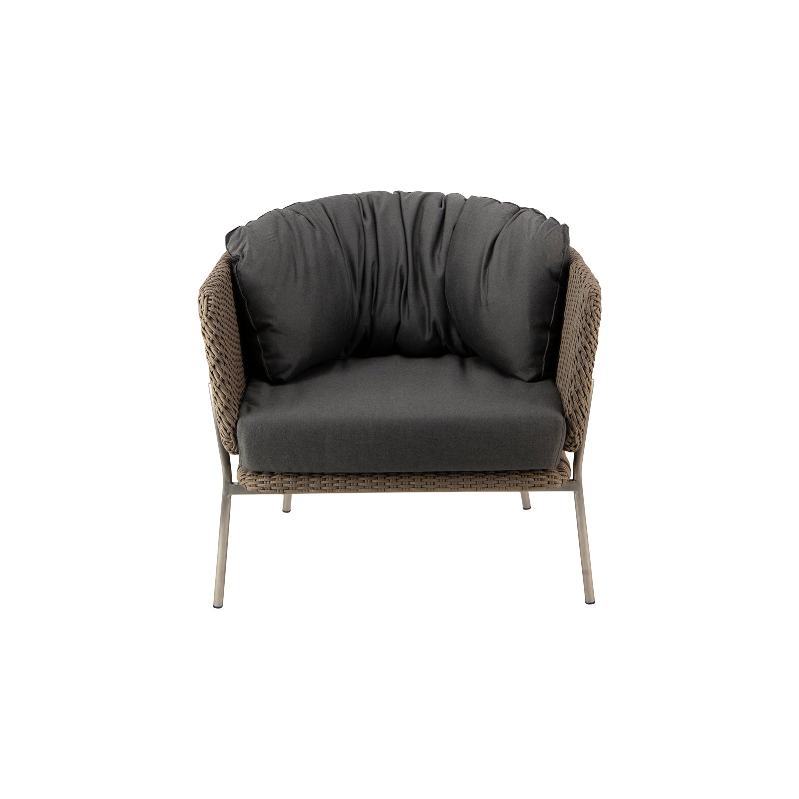 Studio Rope Cyprus Weave Relaxing Chair (Agora® Panama Coal)