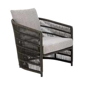 Design Warehouse - 127594 - Tammy Outdoor Rope Relaxing Chair (Charcoal)  - Charcoal cc