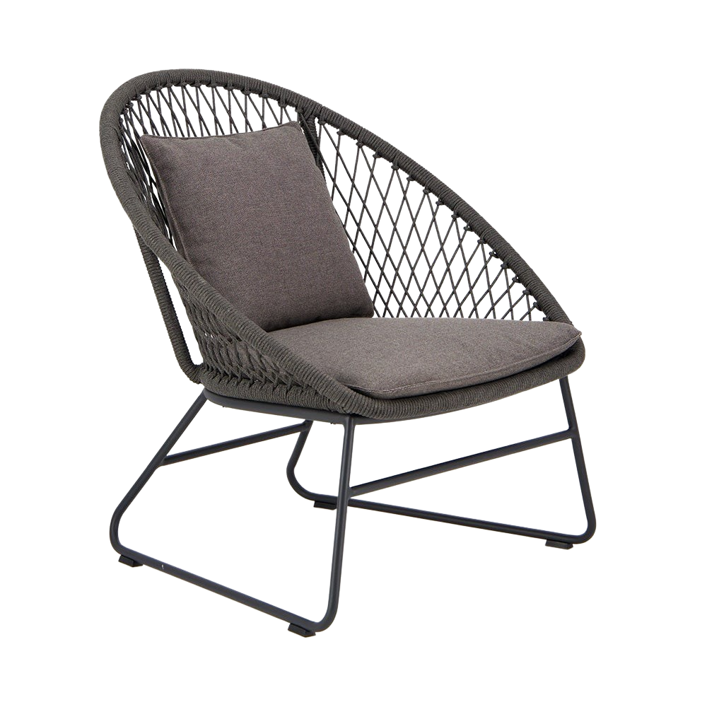 Design Warehouse - Zaha Outdoor Lounge Chair (Cross Weave) 42222931738923- cc