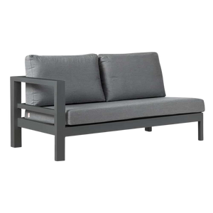 Design Warehouse - 126910 - Amazon Aluminum Outdoor Sectional Right Sofa  - Charcoal cc