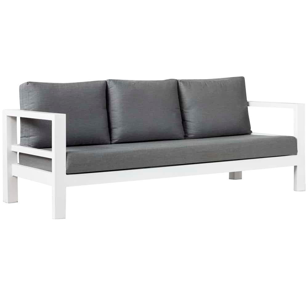 Design Warehouse - 126901 - Amazon Aluminum Outdoor Sofa  - White cc cc