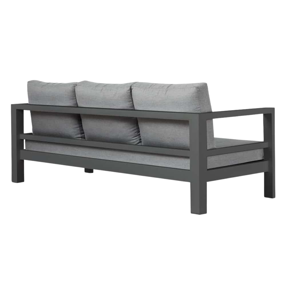 Design Warehouse - 126902 - Amazon Aluminum Outdoor Sofa  - Charcoal cc