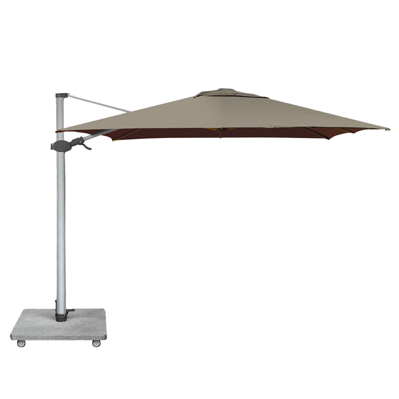 Design Warehouse Antego 3 m Square Cantilever Umbrella Taupe 127148