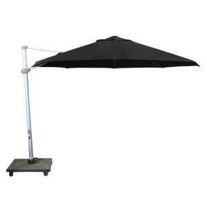 Design Warehouse - 126280 - Antigua 3.5 m Round Cantilever Umbrella  - Black cc