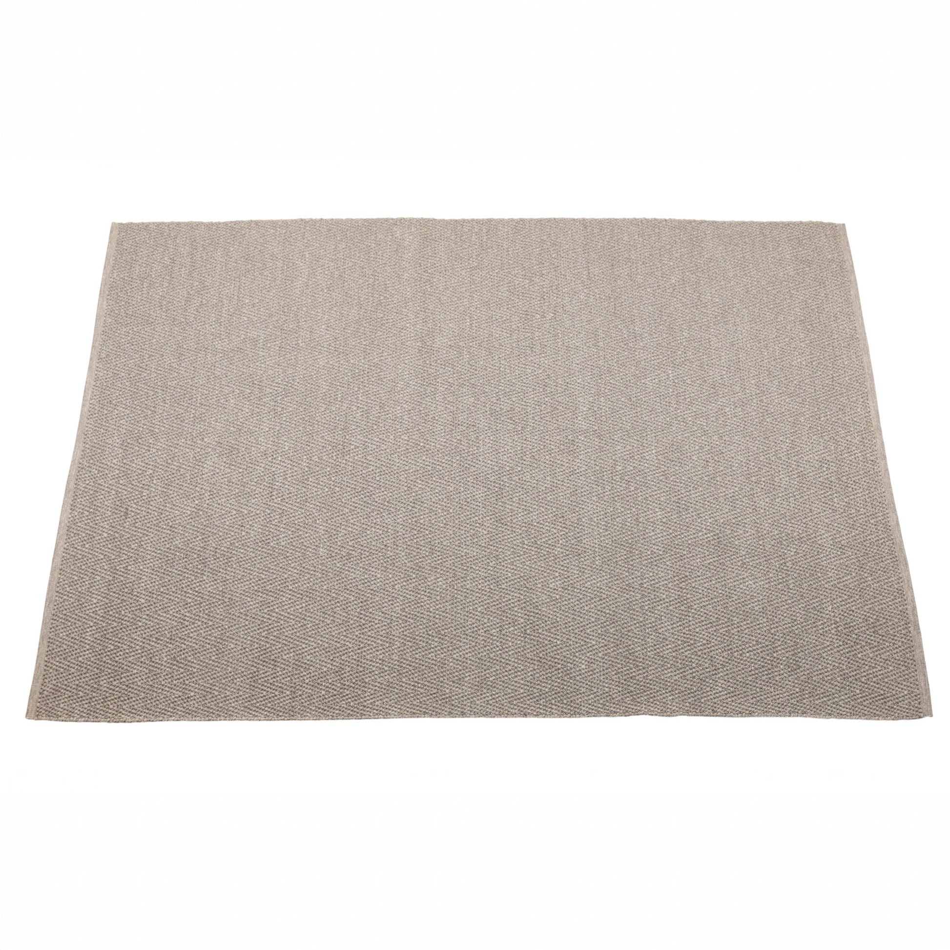 Full view of square Arden outdoor handwoven floor rug.