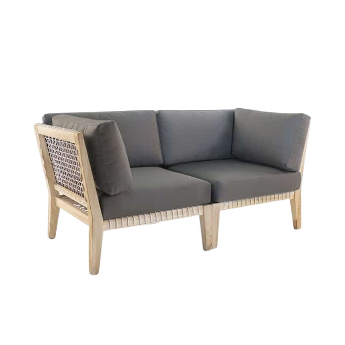 Design Warehouse - Bay Teak Outdoor Loveseat 42041987268907- cc