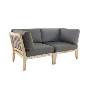 Design Warehouse - Bay Teak Outdoor Loveseat 42041987268907- cc