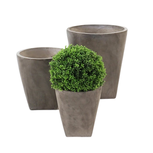 Design Warehouse - Blok Outdoor Concrete Round Planters 42210454602027- cc