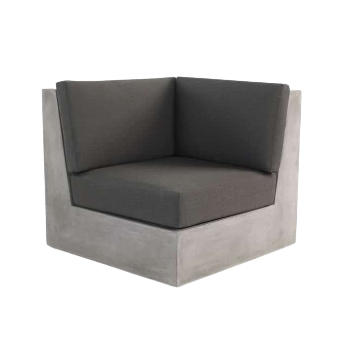 Design Warehouse - Box Concrete Corner Chair 42042023936299- cc