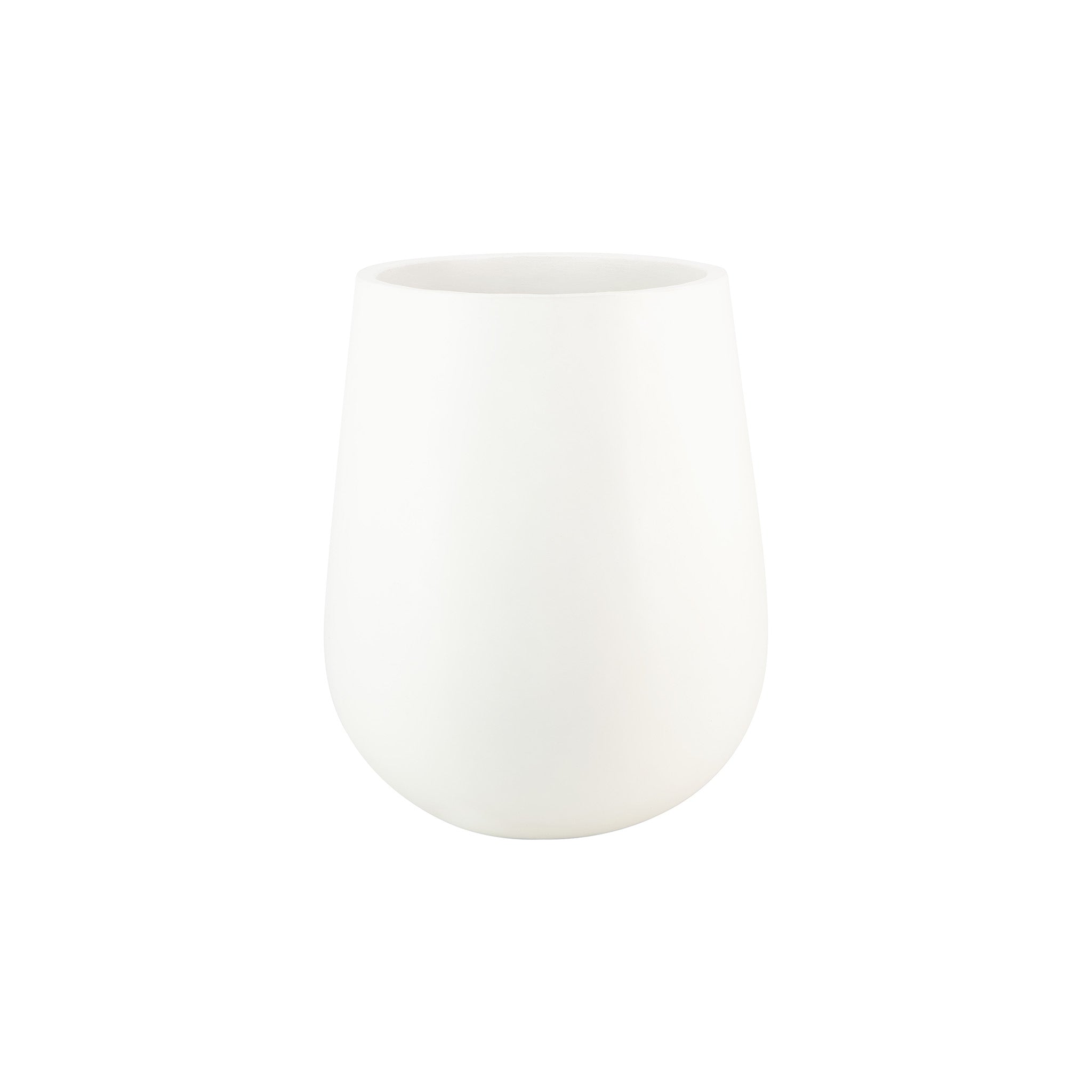 Brooklyn Tall Concrete Planter (White)