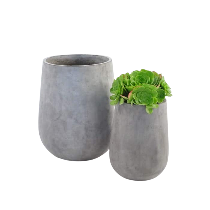 Design Warehouse - Brooklyn Tall Concrete Planter 42210535145771- cc