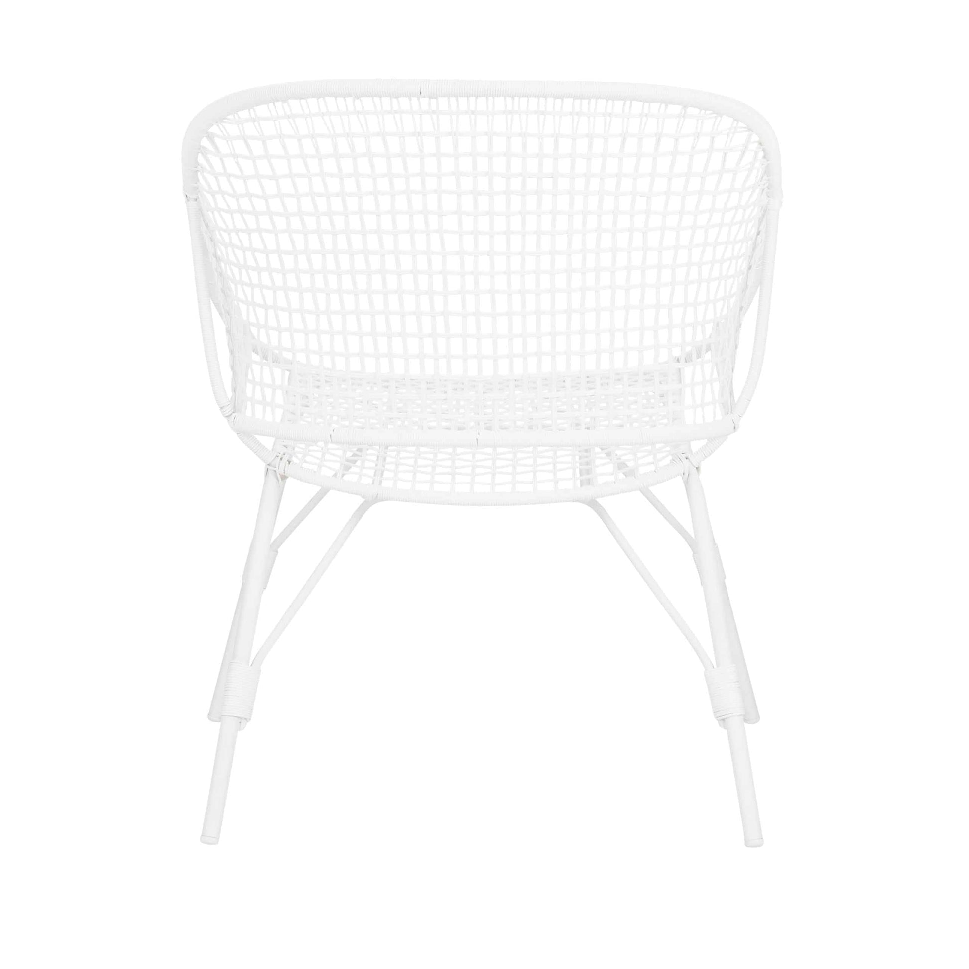 Design Warehouse - 128317 - Chrissie Outdoor Relaxing Chair  - Stonewhite