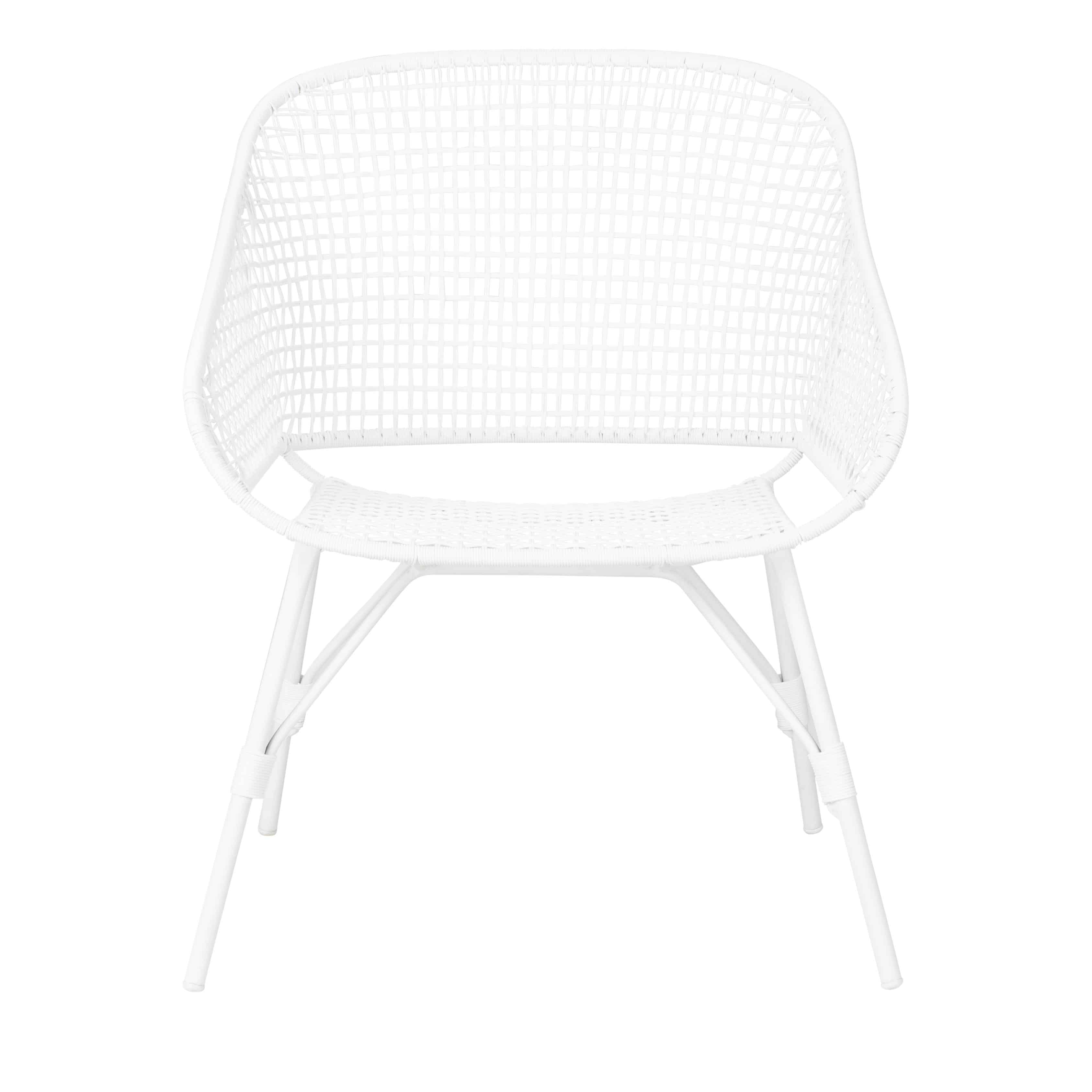 Design Warehouse - 128317 - Chrissie Outdoor Relaxing Chair  - Stonewhite
