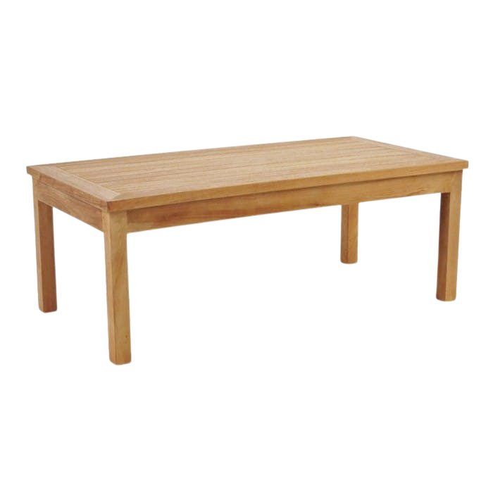 Design Warehouse - Classic Rectangle Teak Coffee Table 42042078462251- cc