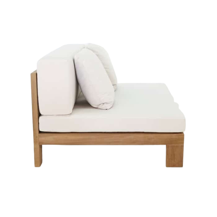 Design Warehouse - Amalfi Teak Outdoor Sectional Armless Chair (Center) 42041882083627- cc
