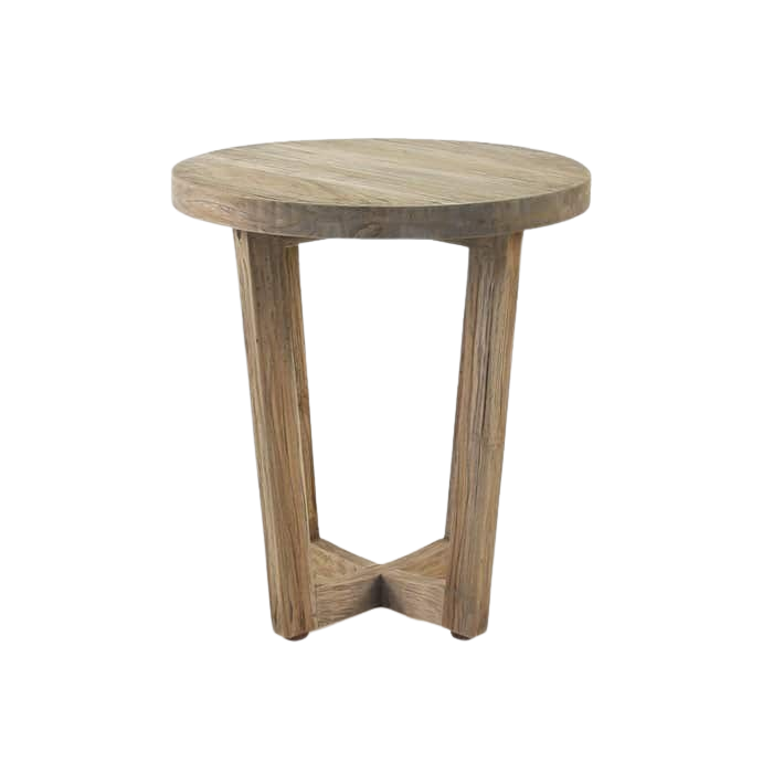 Design Warehouse - 125676 - Coco Teak Outdoor Side Table  - Whitewash cc
