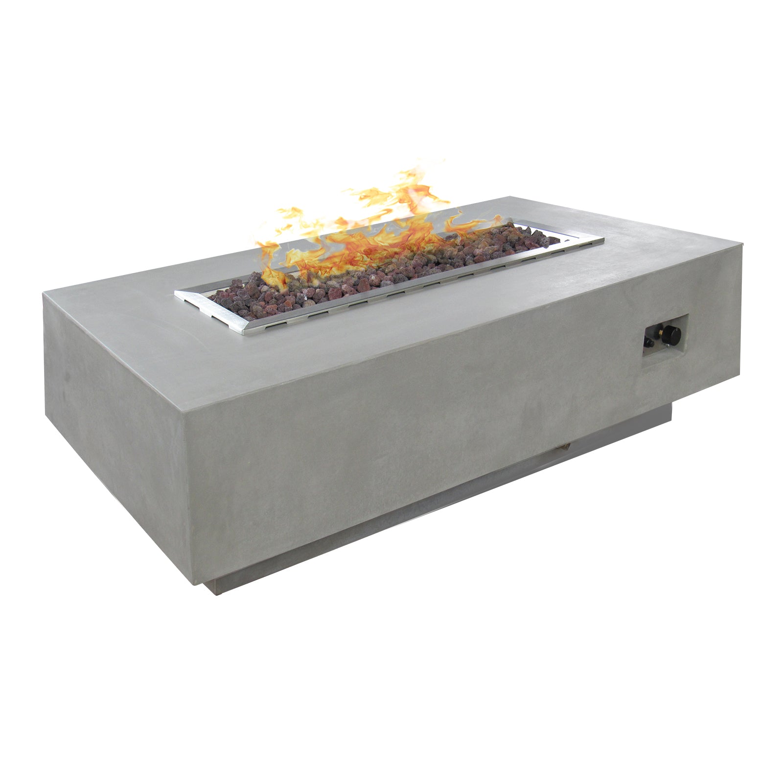Rectangular Roma Pit Concrete Rectangular Fire Pit | Design Warehouse