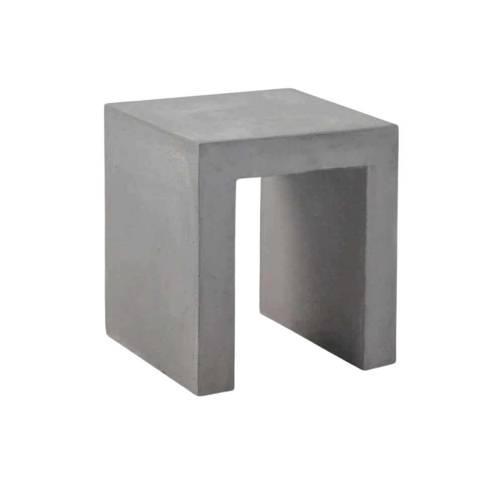 Design Warehouse - Raw Square Concrete Side Table 42147406840107- cc