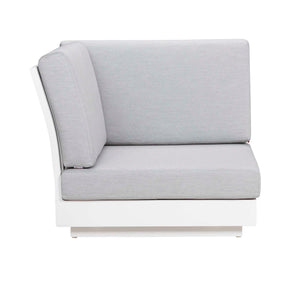 Design Warehouse - 127460 - Crete Aluminum Outdoor Sectional Corner  - White