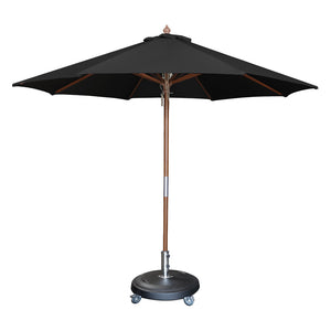 Design Warehouse Dixon Agora Round Market Umbrella Black 128354