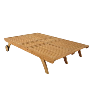 Design Warehouse - Teak Double Sun Lounger 42147700605227- cc