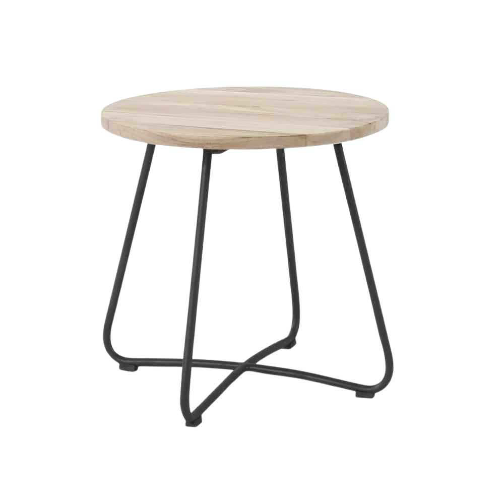 Design Warehouse - 125078 - East Driftwood Side Table  - Black cc