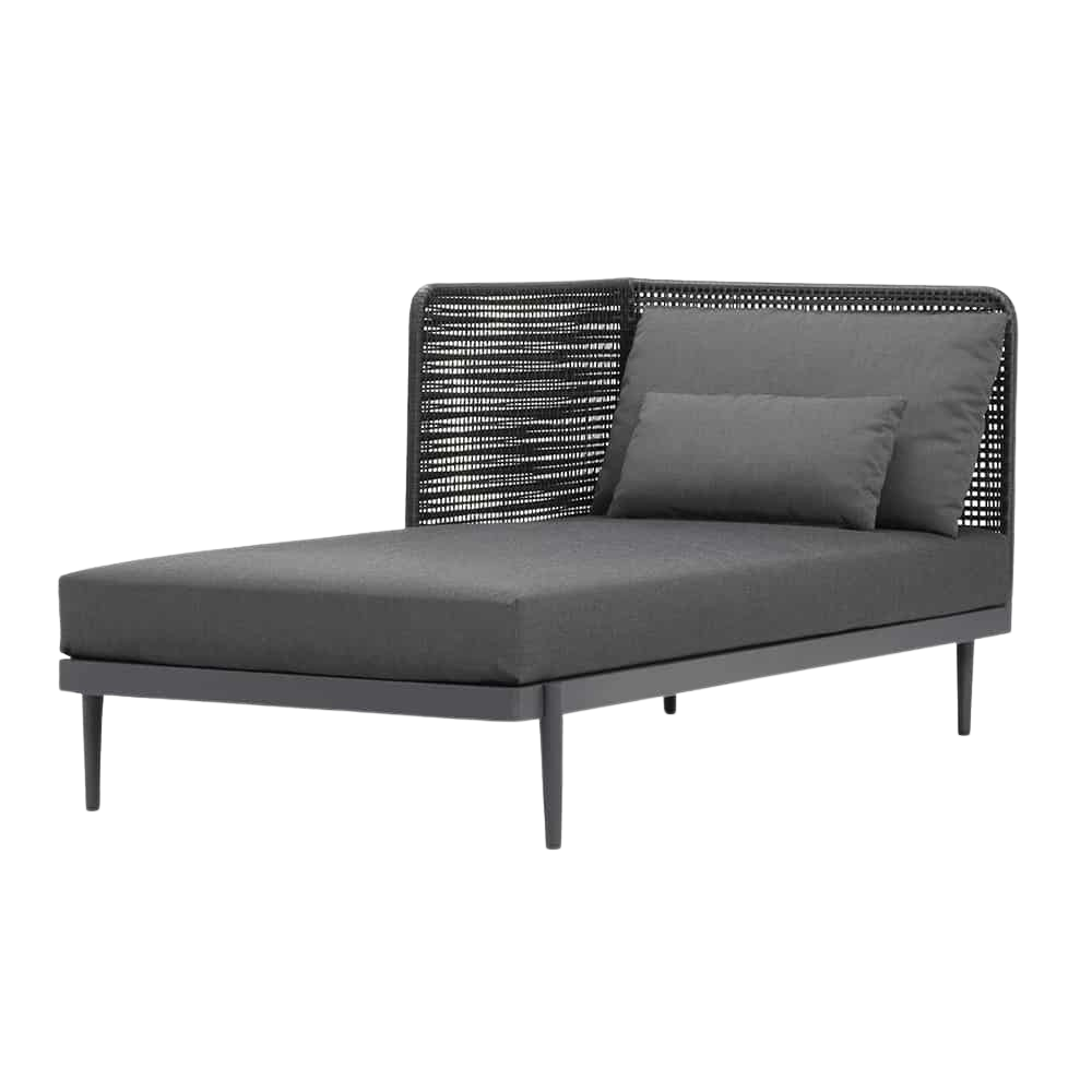 Design Warehouse - 128146 - Escape Sectional Chaise Longue Arm Right  - Graphite cc
